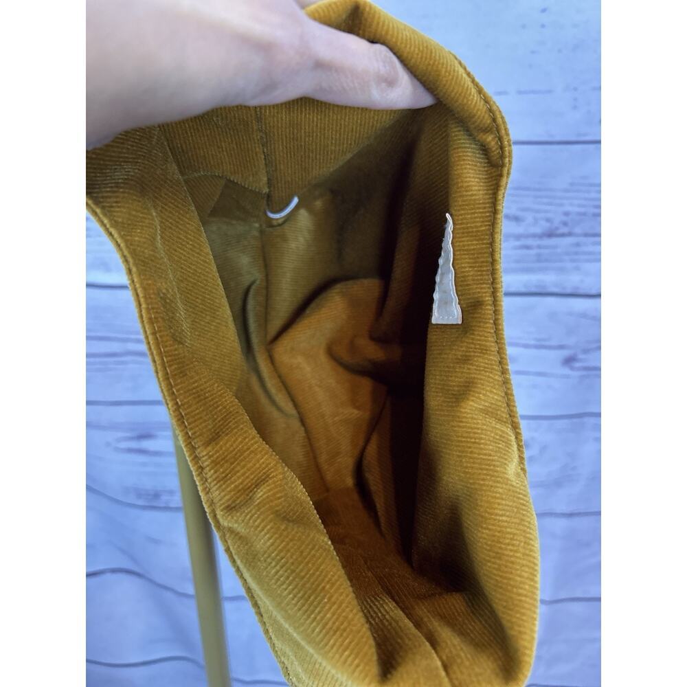 Merit Signature travel Tie Top Cosmetic Bag Brown Corduroy Makeup - Picture 7 of 7